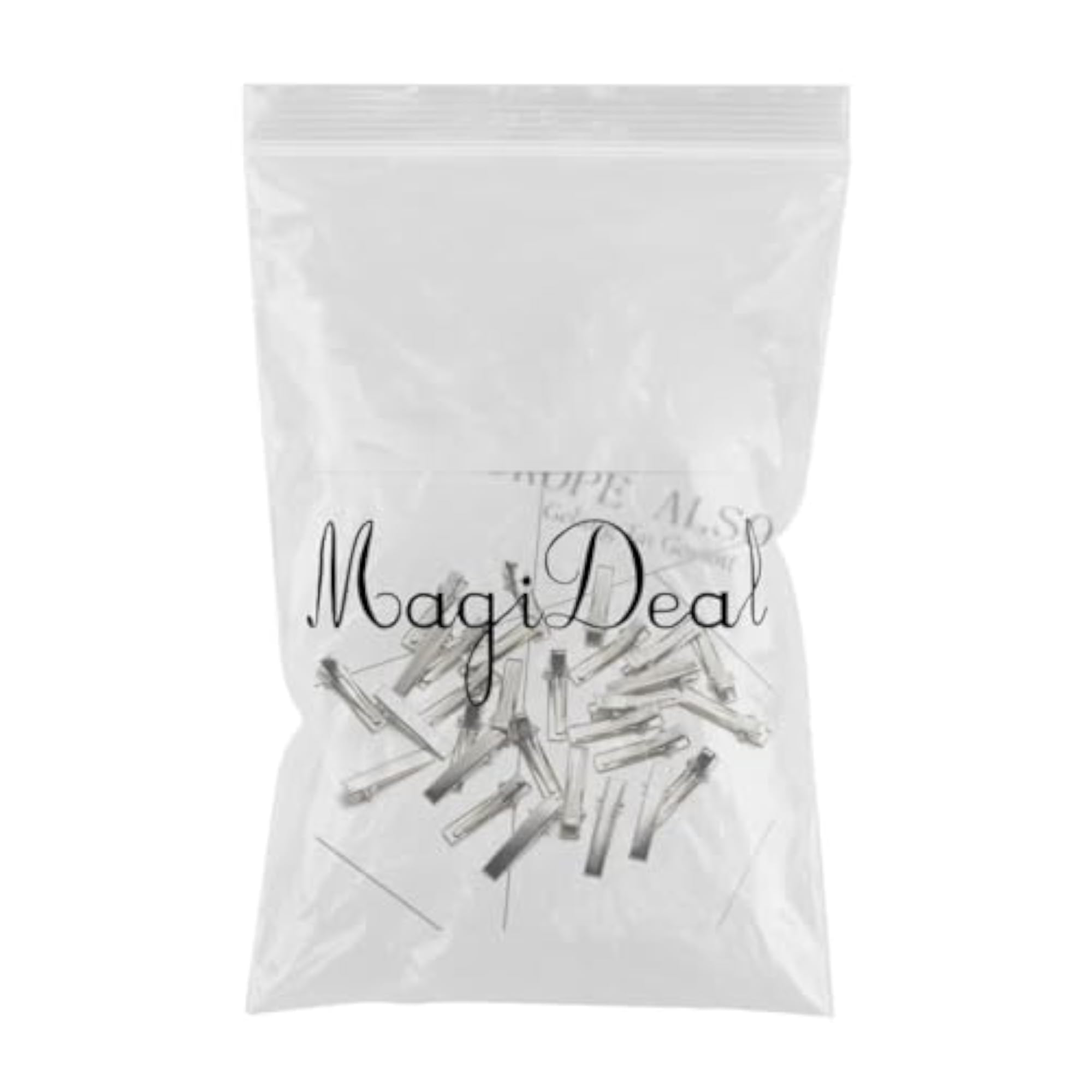 30pc Flat Single Prong Alligator Hair Clips Pack